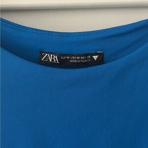Zara Vibrant Blue Blouse new